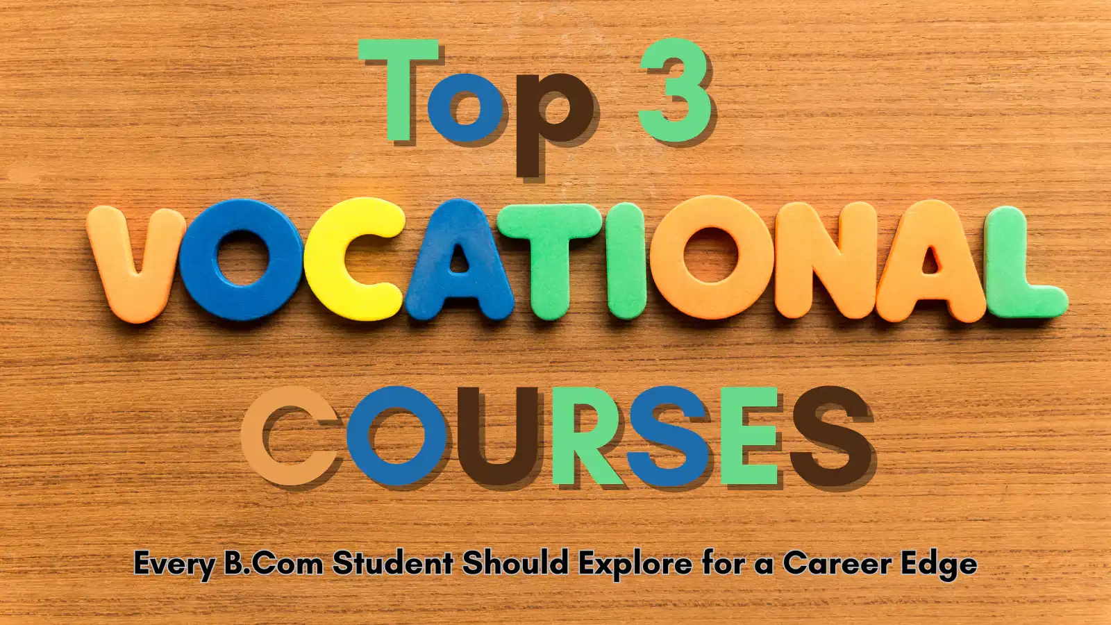 Top 3 Vocational Courses for B.Com students