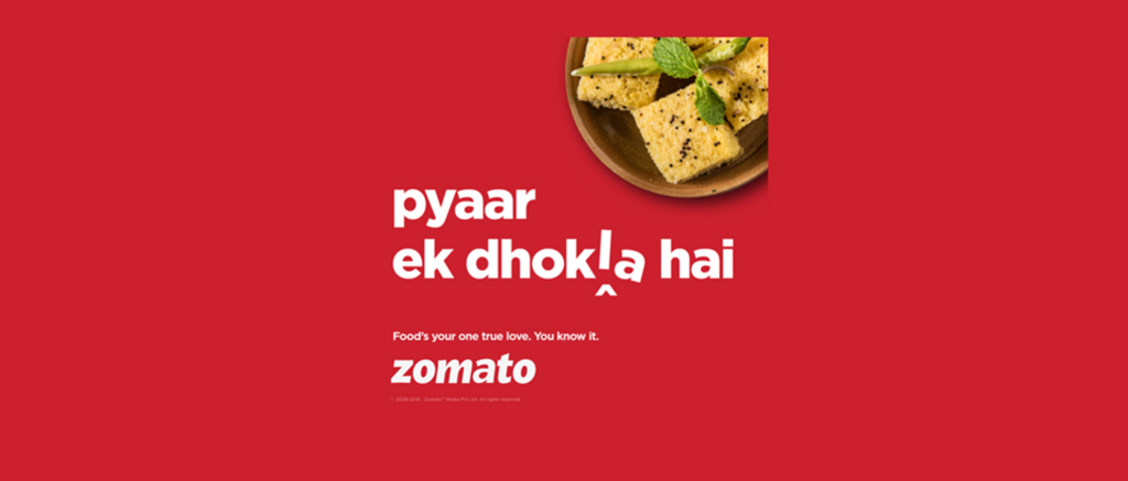 Zomato's social media campaigns are playful and innovative